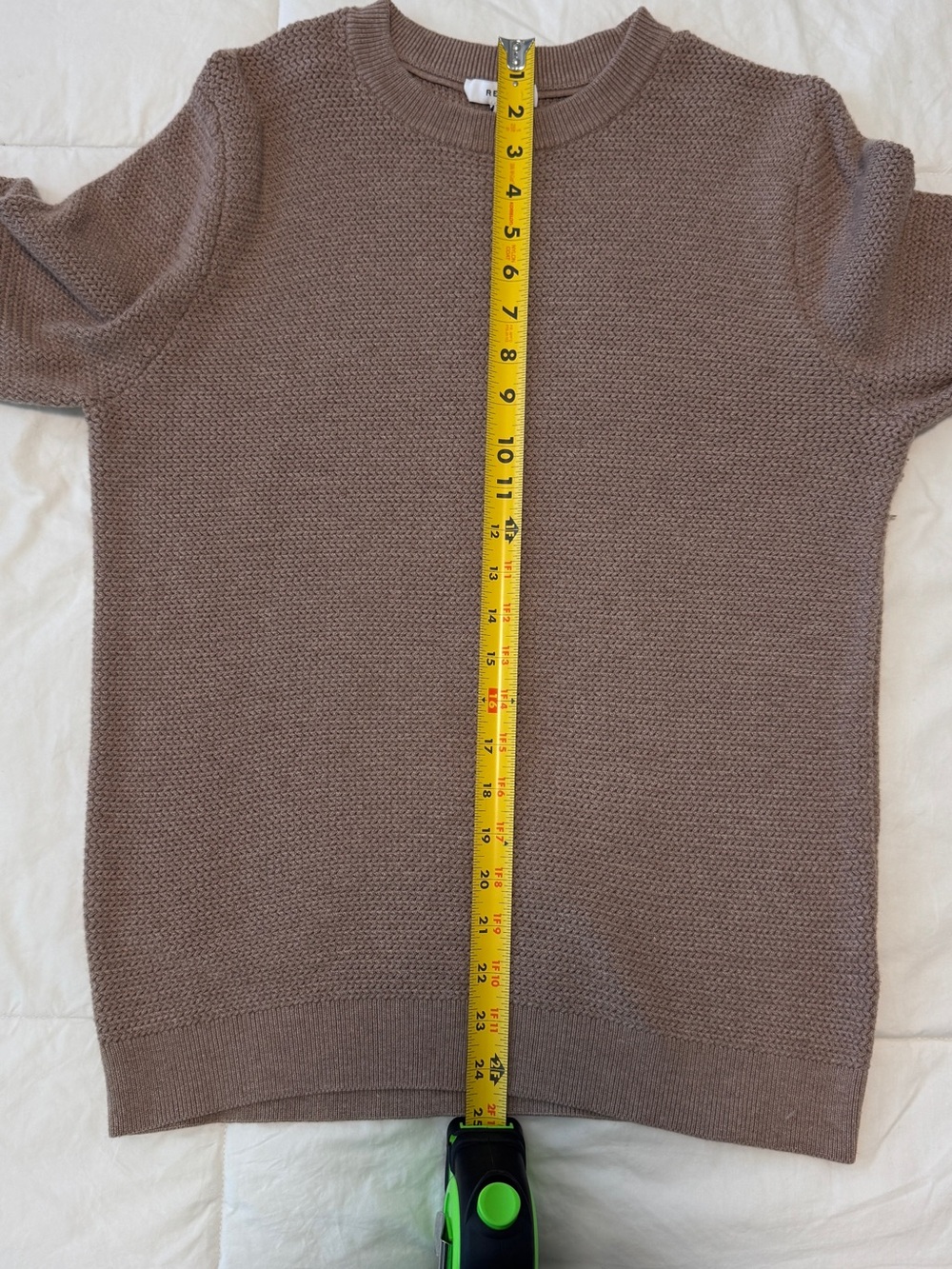 Reiss Men’s Crewneck Sweater in Taupe - Picture 4 of 6